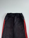 Adidas Black & Red Stripe Track Pants Elastic (W:26|L:37)