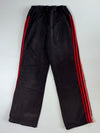 Adidas Black & Red Stripe Track Pants Elastic (W:26|L:37)