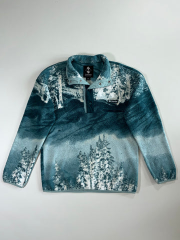 Columbia Sherpa Fleece Pullover (Snow Print) (L/XL)