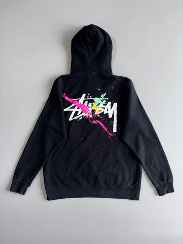 Stussy Black Pullover Hoodie (M)