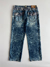 Big Train Acid Wash Denim Jeans (W:38) (L:42)