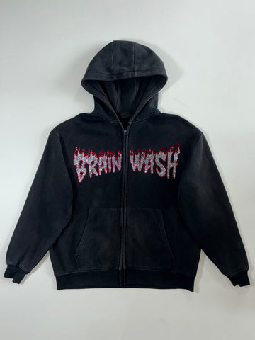 House Brand “Brain Wash” Rhinestone Hoodie (XL)