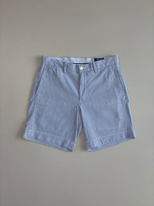 Polo Ralph Lauren Blue Gingham Check Shorts (W:31) (L:17.5)