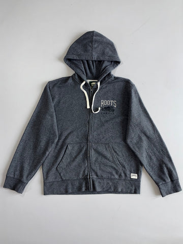 Roots Canada Grey Full Zip Hoodie (XL)