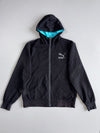 Puma Black Track Jacket w/ Teal Lined Hood (M)