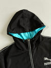 Puma Black Track Jacket w/ Teal Lined Hood (M)