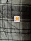 Carhartt Rugged Flex Plaid Flannel Hooded Shirt Jacket (XL/2XL)
