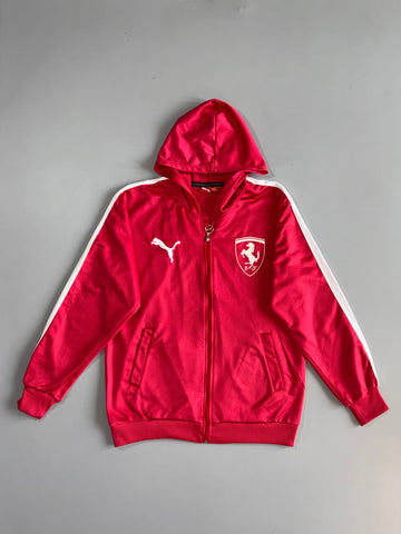 Puma Scuderia Ferrari Red Zip Hoodie Track Jacket (M)