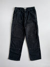 Common Need Black Double-Knee Carpenter Pants (W:30) (L:40)