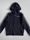 Champion Black Taped Logo Zip Hoodie (S)