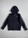 Champion Black Taped Logo Zip Hoodie (S)