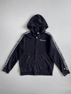 Champion Black Taped Logo Zip Hoodie (S)