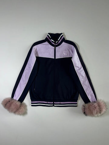 NY Yankees Fur-Cuff Track Jacket  Women’s (S/M)