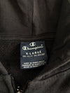 Champion Black Taped Logo Zip Hoodie (S)