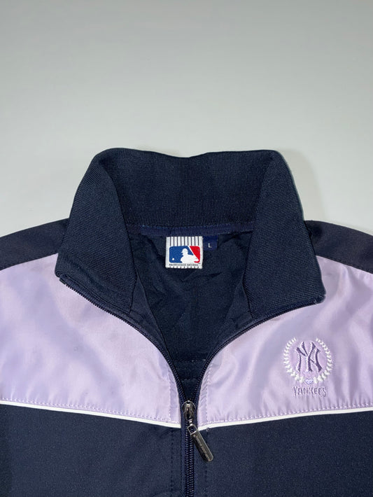 NY Yankees Fur-Cuff Track Jacket  Women’s (S/M)