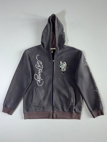 Ed Hardy Skull & Dagger Graphic Zip Hoodie (M)