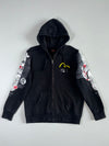 EVISU Heritage Custom Made Godhead Japanese Graphic Full-Zip Hoodie (L)
