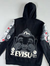 EVISU Heritage Custom Made Godhead Japanese Graphic Full-Zip Hoodie (L)