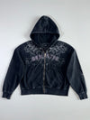 House “Romantic” Rhinestone Gothic Hoodie (S/M)