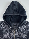 House “Romantic” Rhinestone Gothic Hoodie (S/M)