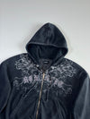 House “Romantic” Rhinestone Gothic Hoodie (S/M)