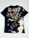 Vintage Ed Hardy All over Rhinestone Tiger & Eagle Tee (M/L)