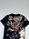 Vintage Ed Hardy All over Rhinestone Tiger & Eagle Tee (M/L)