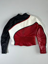 Harro Tricolor Leather Racing Jacket — Made in Germany (XXS)