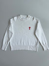 Ami de Coeur Logo Knit Sweater – White (L)