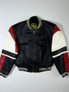 American Flag Leather Bomber Jacket (M/L)
