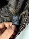 Carbon Distressed Faux Leather Jacket (L)