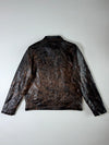 Carbon Distressed Faux Leather Jacket (L)