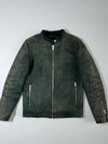 Jack & Jones Premium Green Leather Jacket (M)