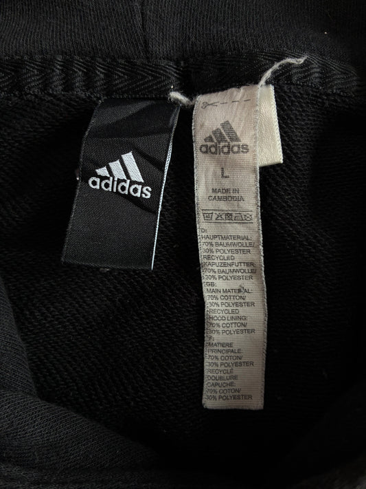 Adidas Big Logo Pullover Hoodie Black (L)