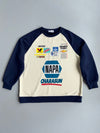 Nascar | Cream Navy Racing Graphic Sweatshirt | (XL)