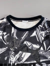 Puma Foil Crumpled-Print Crewneck Sweatshirt (M)