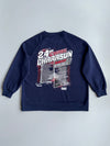 Nascar | Cream Navy Racing Graphic Sweatshirt | (XL)