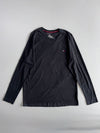 Tommy Hilfiger Small Flag Logo Longsleeve Tee Black (L)