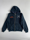 The Grandmasters” Machi Embroidered Full-Zip Hoodie Navy  (XL)
