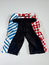 Alpinestars Moto Shorts — Red/Blue Geometric (W:28|L:22)