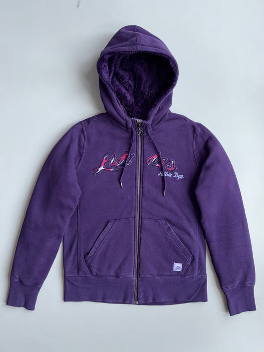 Adidas | Purple Fur Lined Hoodie | (S)