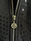 Nike Sequin-Embellished Full-Zip Hoodie Black (M)