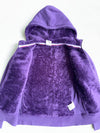 Adidas | Purple Fur Lined Hoodie | (S)