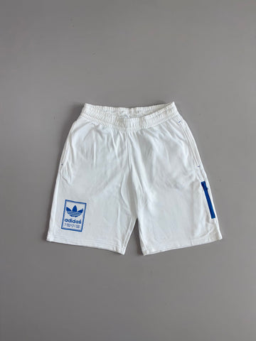 Adidas Trefoil Zip-Pocket Sweat Shorts White (W:29) (L:21)