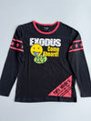 Exodus | Black Red Graphic Long Sleeve Tee | (M)