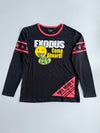 Exodus | Black Red Graphic Long Sleeve Tee | (M)