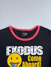 Exodus | Black Red Graphic Long Sleeve Tee | (M)