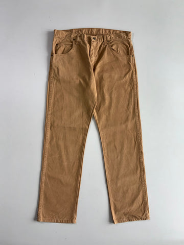 Wrangler Rugged Wear Khaki Straight Fit Pants Tan (W:36) (L:43)