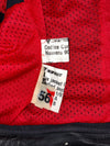 Dainese Red & Black Genuine Leather 2-Piece Motorcycle Racing Suit (PADDED) w/ Back hump (Jacket size :M/L) (Biker Pant : W:38|L:38)