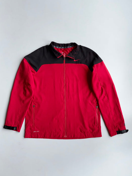 Nike | Red Black Dri-Fit Track Jacket | (L)